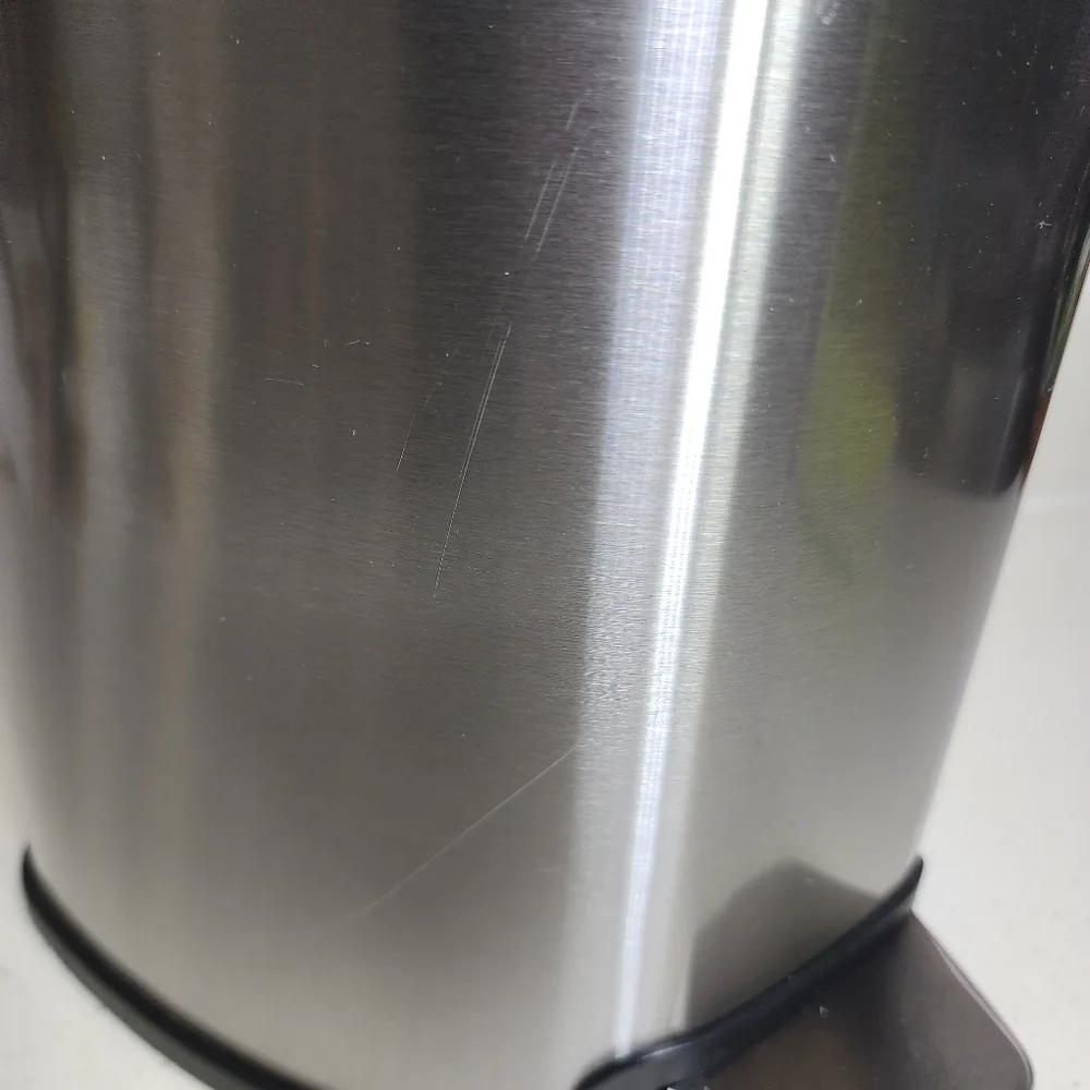 Stainless Steel Trash Can with Pedal. Receptable With Lid. New No Tags - Picture 12 of 13